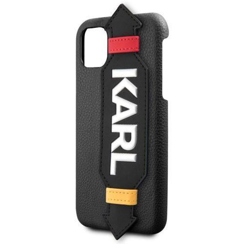 Karl Lagerfeld - Apple iPhone 11 Pro Max Strap hátlapi tok - Fekete