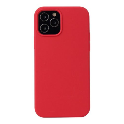  iPhone 12/12 Pro Matte szilikon tok - Piros