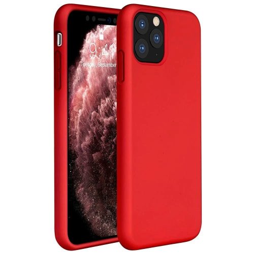 iPhone 12 Pro Max Matte szilikon tok - Piros