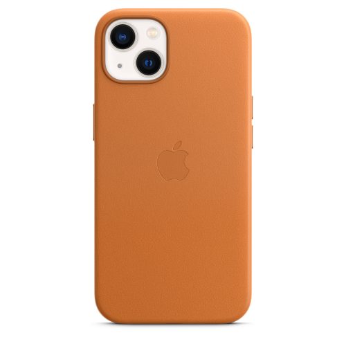 Apple iPhone 13 MagSafe bőr tok - Aranybarna
