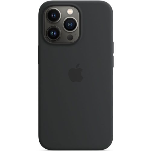 Apple iPhone 13 Pro Szilikon tok - Éjfekete