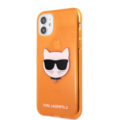 Karl Lagerfeld - Apple Iphone 11 tok - narancs (KLHCN61CHTRO)