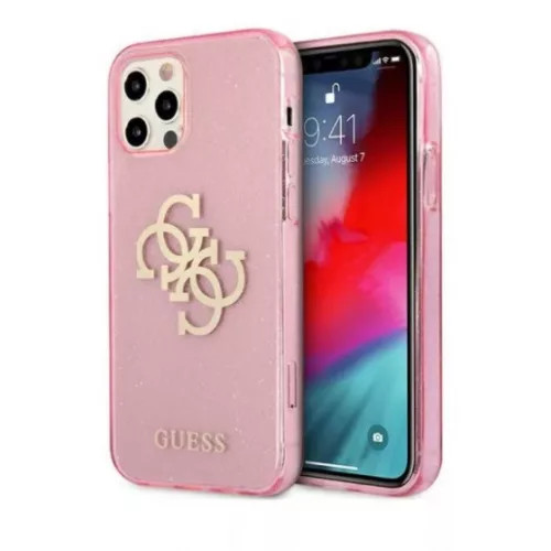 Guess - Apple iPhone 12 / 12 Pro tok pink (GUHCP12MPCUGL4GPI)