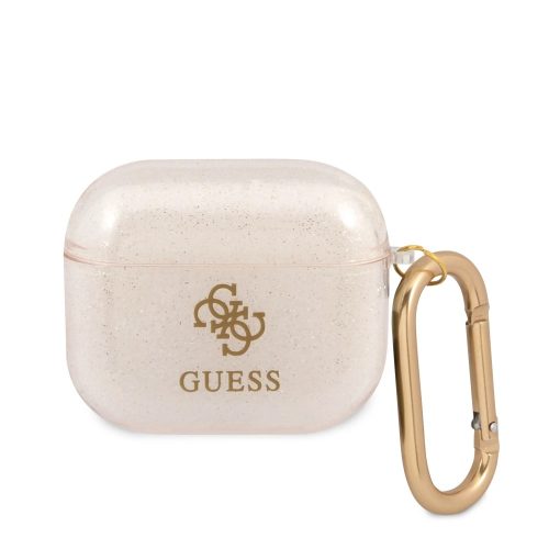 Guess - AirPods Pro (GUAPUCG4GT) tok - rózsaszín csillámos 