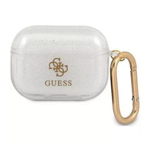 Guess - AirPods Pro (GUAPUCG4GT) tok - fehér csillámos 