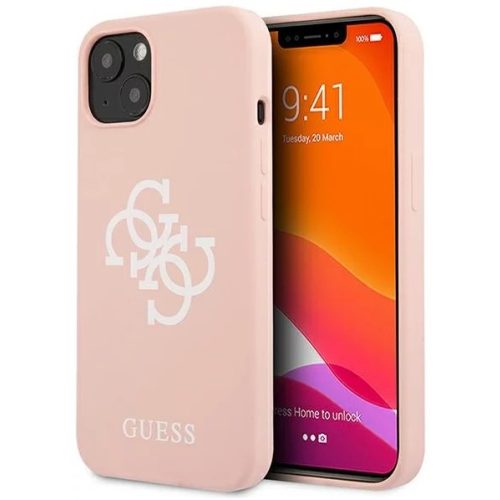 Guess -  Apple iPhone 13 mini 4G Logo tok - Rózsaszín