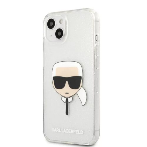 Karl Lagerfeld - Apple iPhone 13 mini  tok - ezüst (KLHCP13SKHTUGLS)
