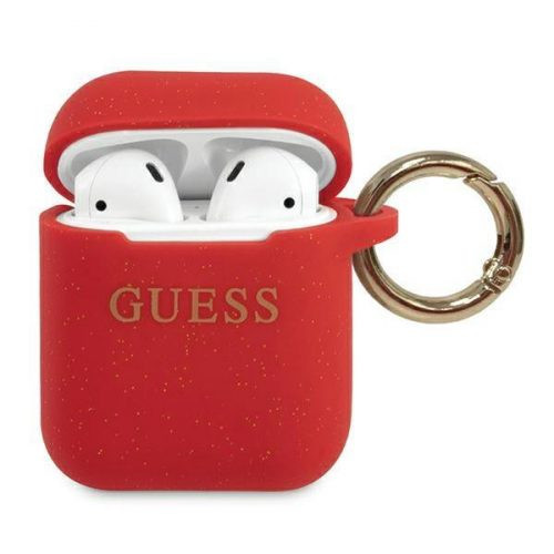 Guess - AirPods szililkon tok - piros