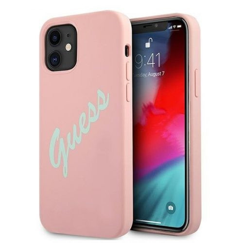 Guess -  Apple Iphone 12 mini tok rózsaszín (GUHCP12SLSVSPG)