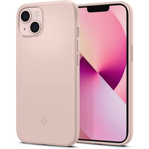Spigen Apple iPhone 13 Silicone Fit Hátlapi tok - Rózsaszín