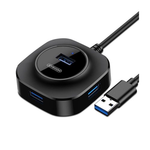 JOYROOM - S-M371 4in1 USB 3.0 HUB 1m USB elosztó - Fekete