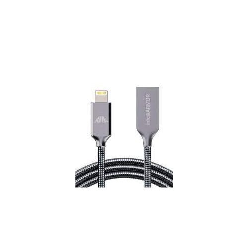 Intelliarmor Fémborítású Flexibilis Lightning-USB kábel - Space Gray