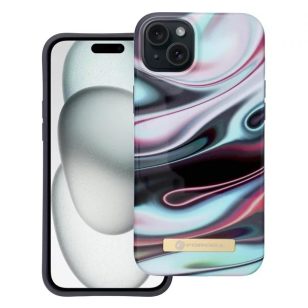  Forcell F-Protect Mirage Apple Iphone 15 Plus Magsafe kompatibilis hátlap tok, absztrakt minta