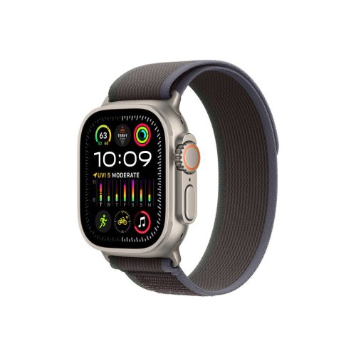 Apple Watch Ultra 2 GPS+Cellular 49mm Titanium with Trail Loop Strap Blue Black - M/L (MRF63CM/A)