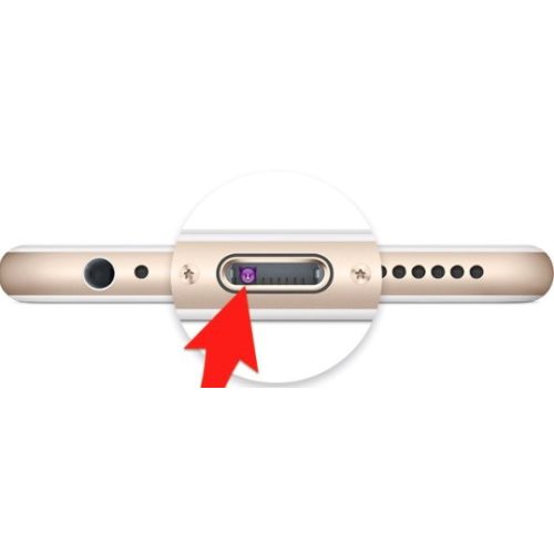 iPhone 6 Plus Dock/töltés csatlakozó vegyszeres tisztítás